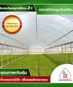 พลาสติกคลุมโรงเรือนใส UV 7% (แบบม้วน)