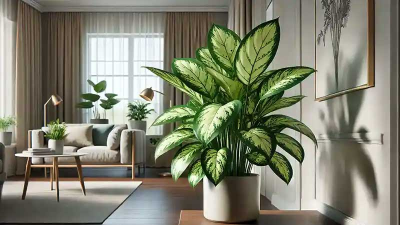 3. เขียวหมื่นปี (Aglaonema)