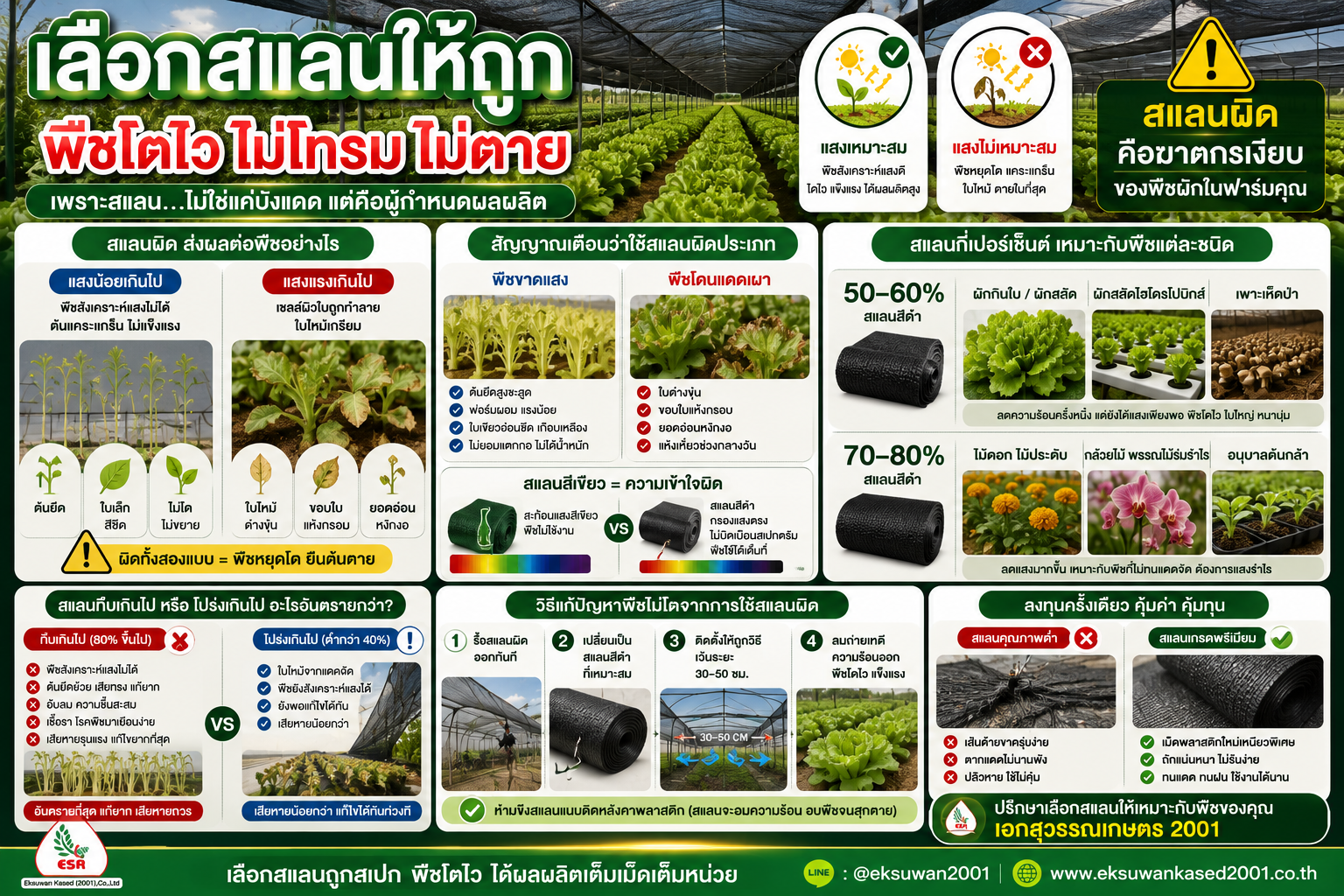 สแลนผิดส่งผลต่อพืชอย่างไร