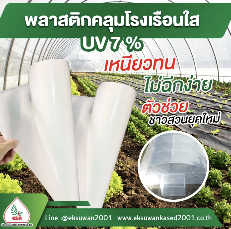 3 ความหนายอดนิยมของพลาสติกคลุมโรงเรือน